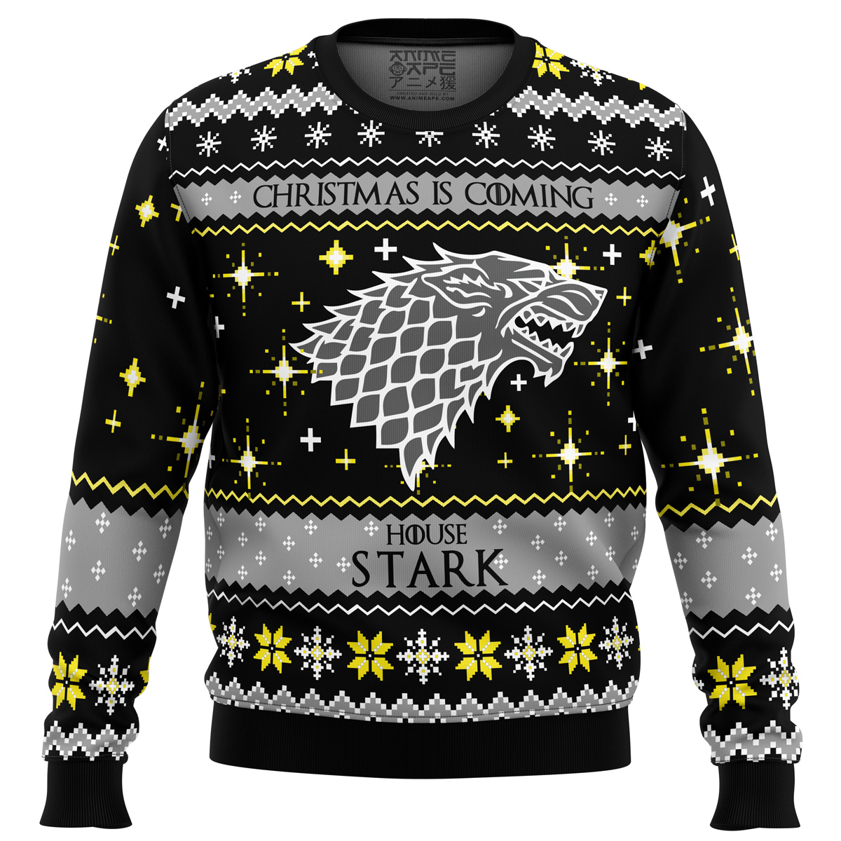 Game of Thrones House Stark Ugly Christmas Sweater- Best Christmas Gifts 2023