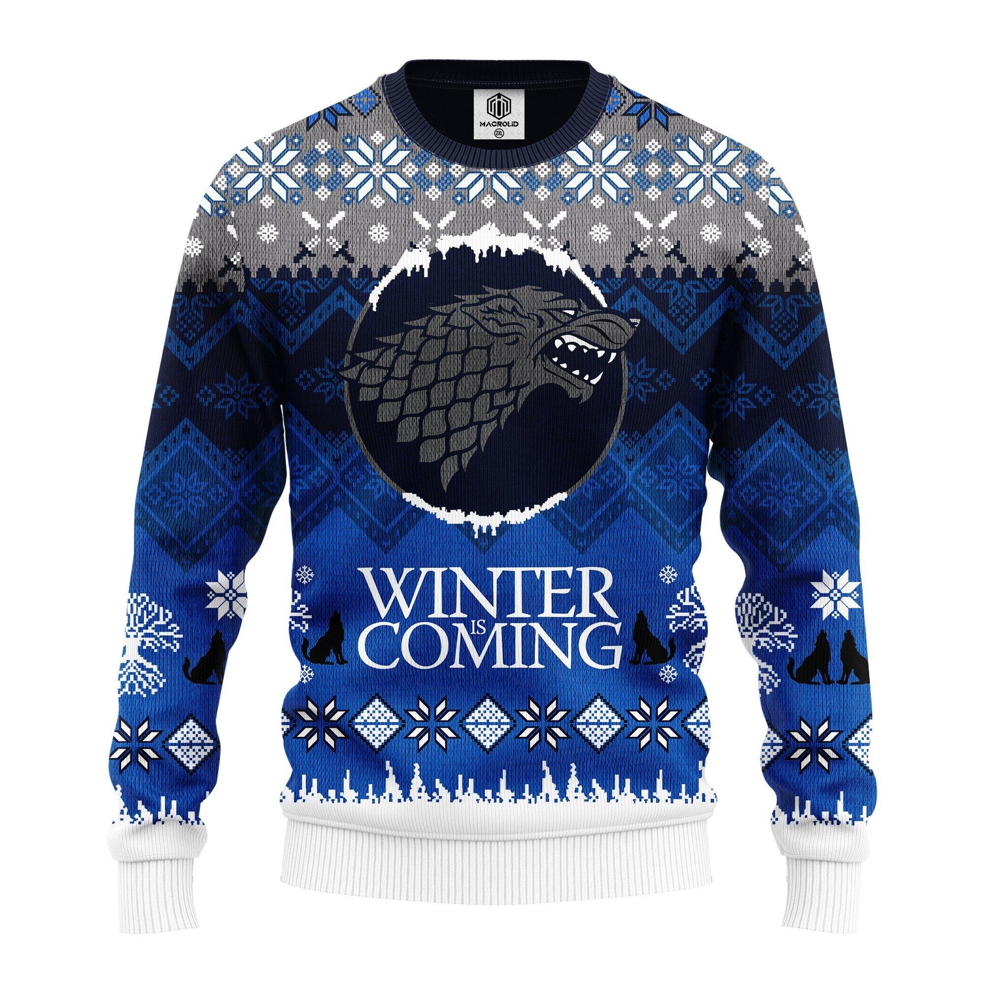 Game Of Thrones Movie , Winter Is Coming Ugly Christmas Sweater 261- Best Christmas Gifts 2023