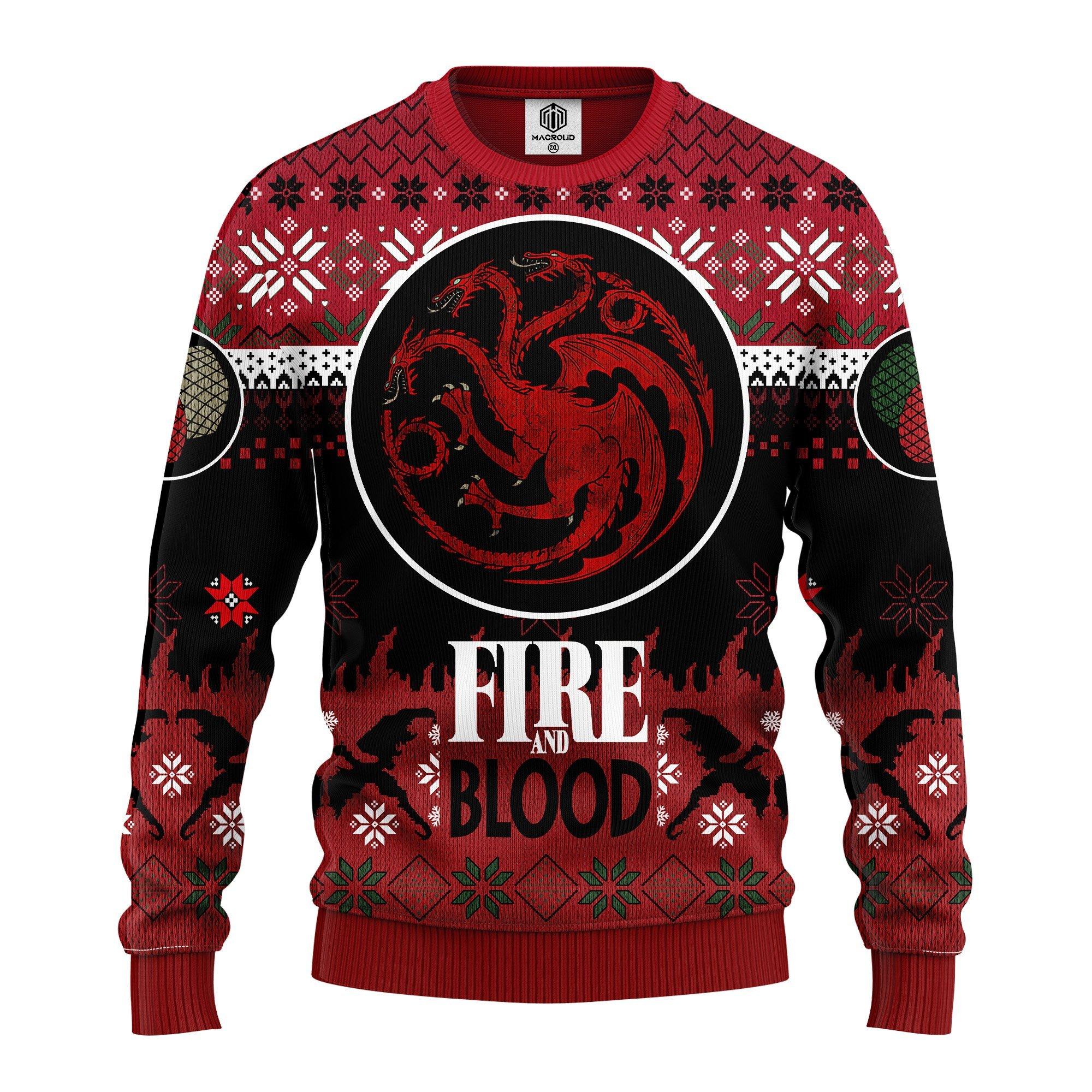 Game Of Thrones Targaryen Ugly Christmas Sweater 294- Best Christmas Gifts 2023