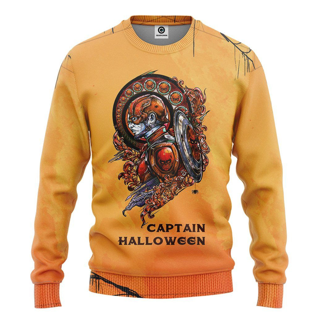 Captain Halloween Custom Sweatshirt Apparel- Best Christmas Gifts 2023