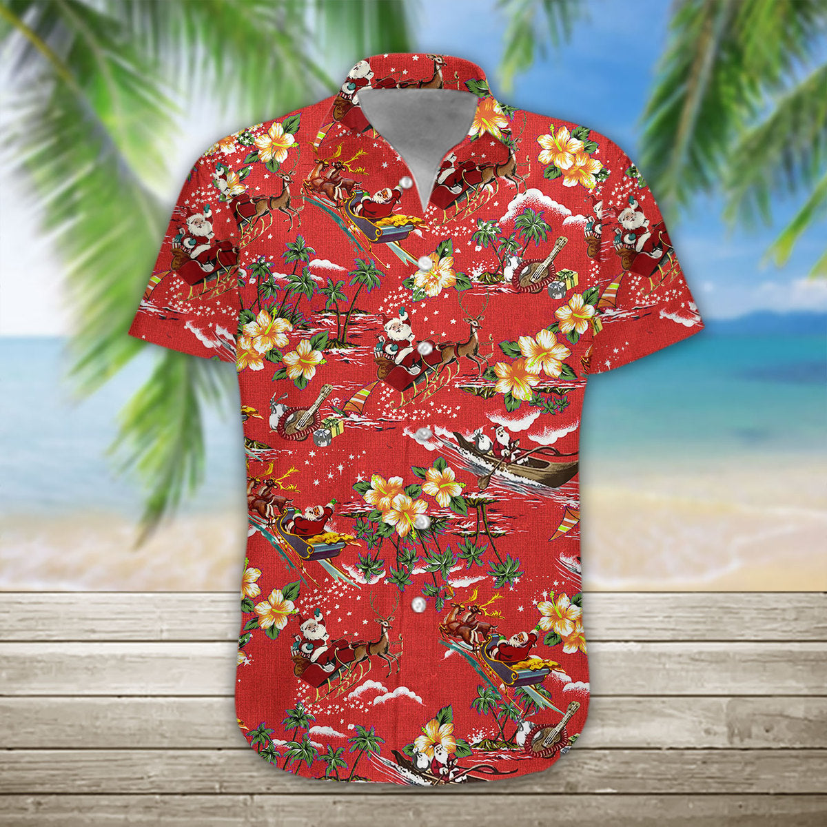 Christmas Santa Hawaii Shirt- Best Christmas Gifts 2023