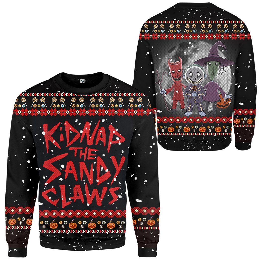 Kidnap The Sandy Claws Ugly Custom Sweatshirt Apparel- Best Christmas Gifts 2023