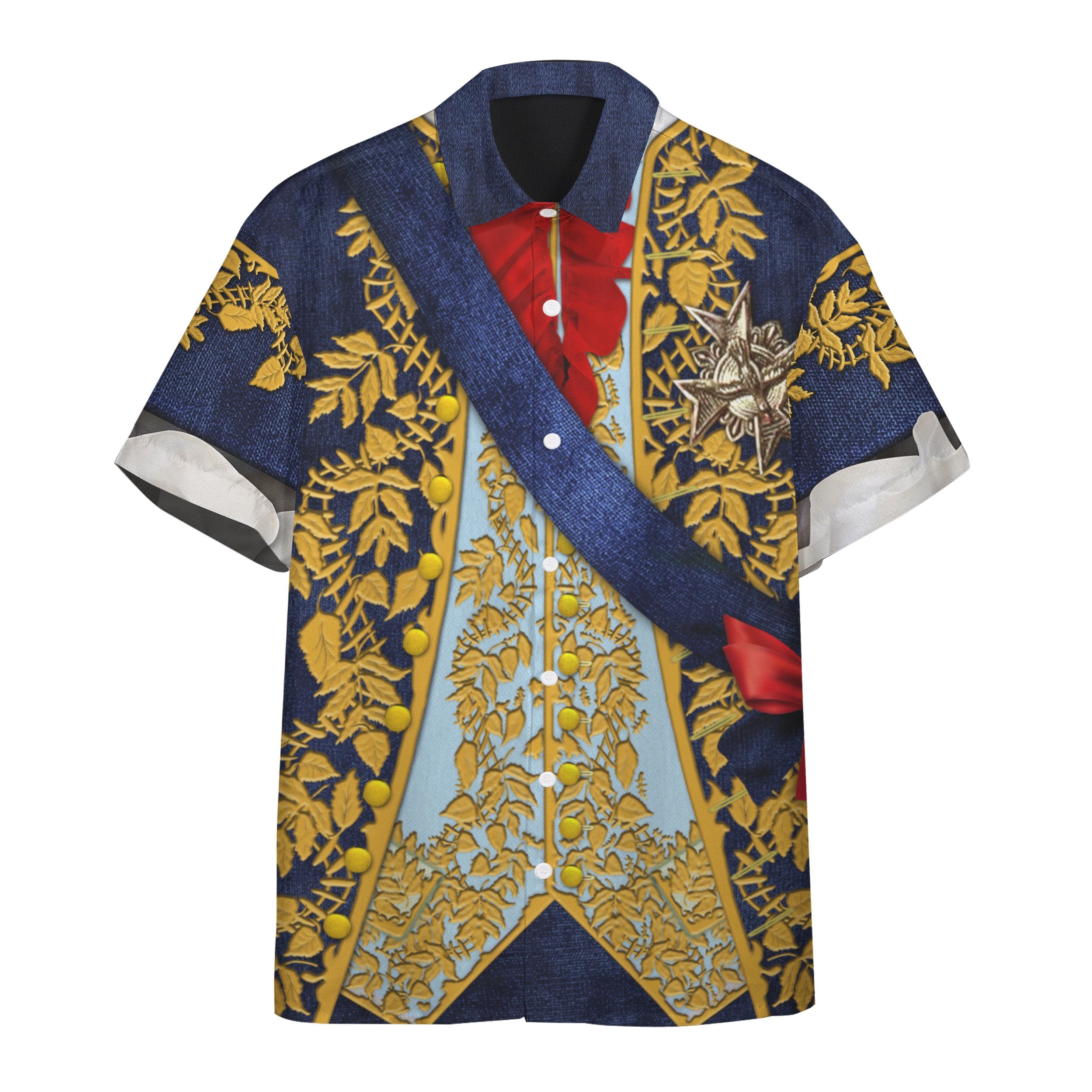 Louis XV Custom Short Sleeve Shirt- Best Christmas Gifts 2023