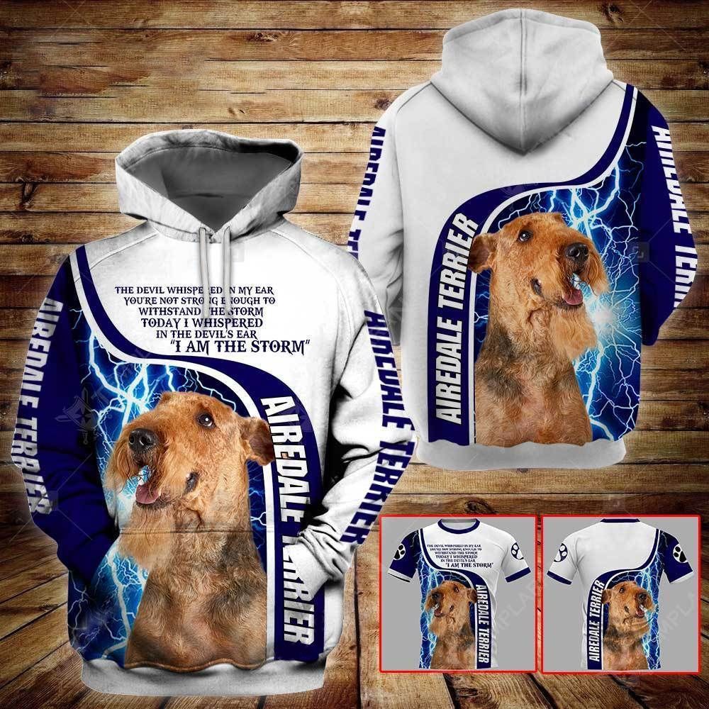 Gift For Dog Lover Airedale Terrier 3D Hoodie