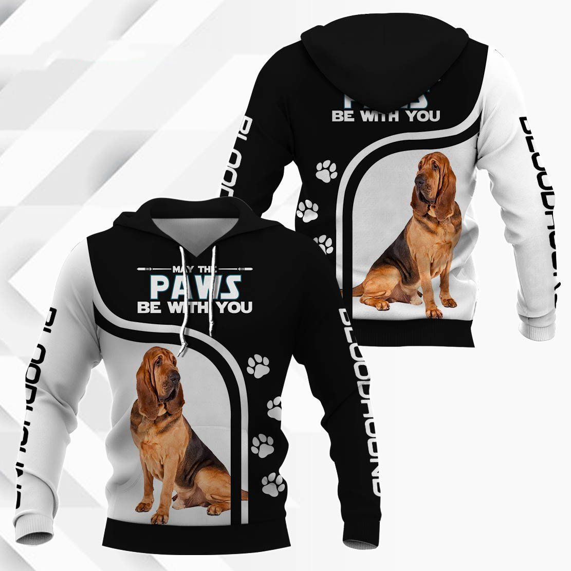 Gift For Dog Lover Bloodhound 3D Hoodie