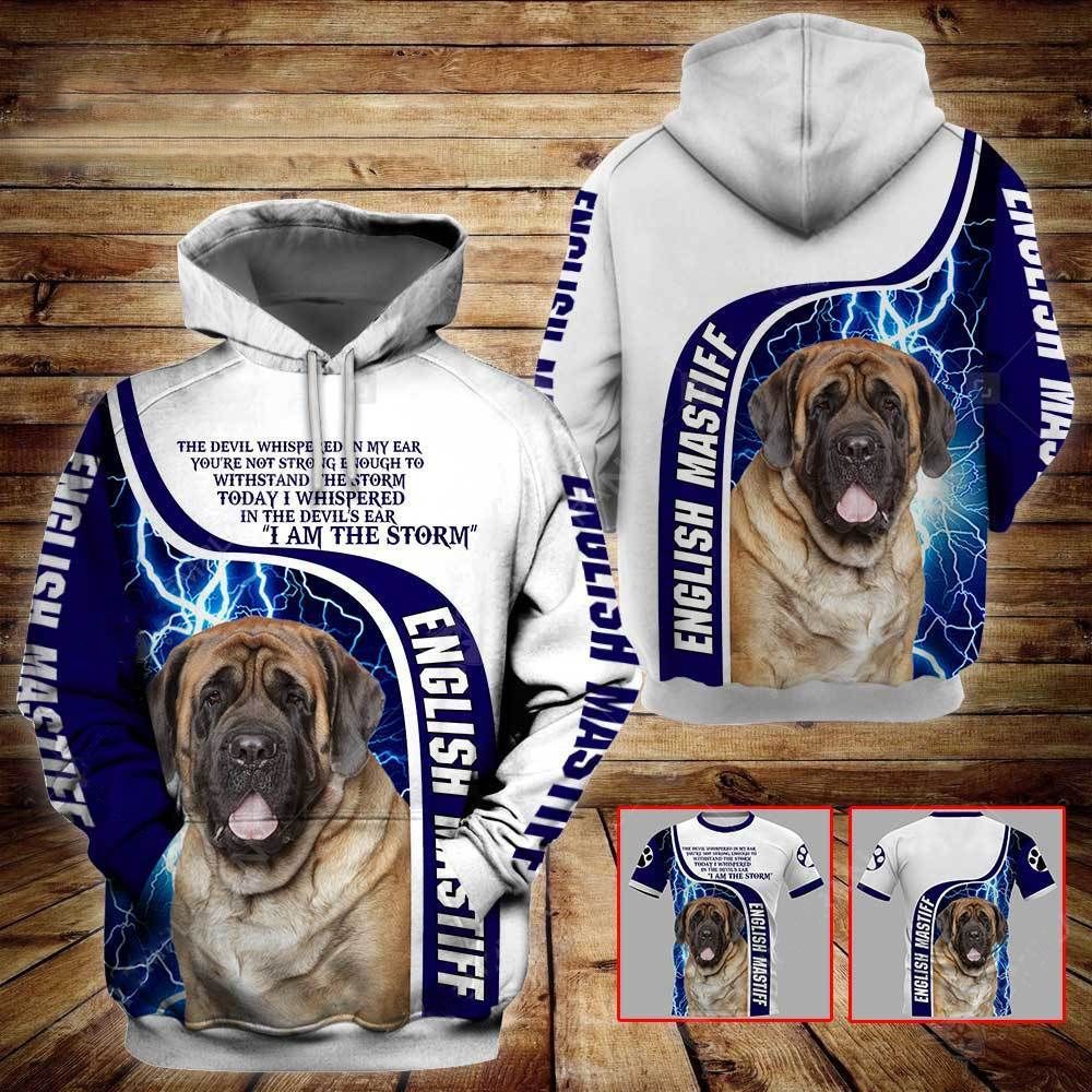 Gift For Dog Lover English Mastiff 3D Hoodie