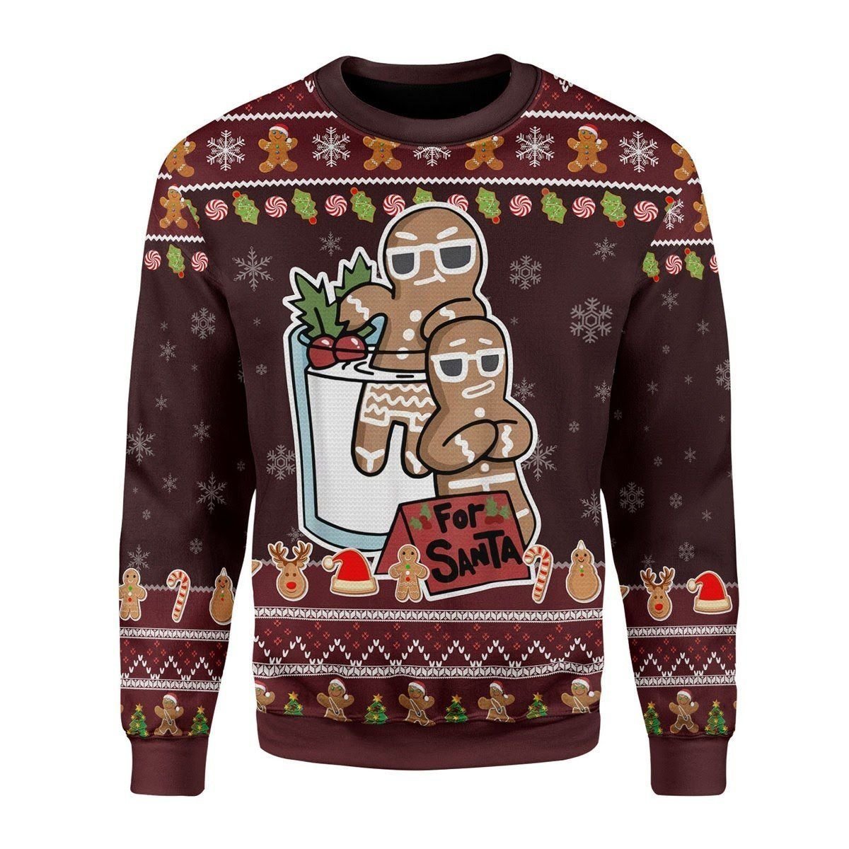 Gingerbread For Santa  Ugly Christmas Sweater – Best Christmas Gifts 2023