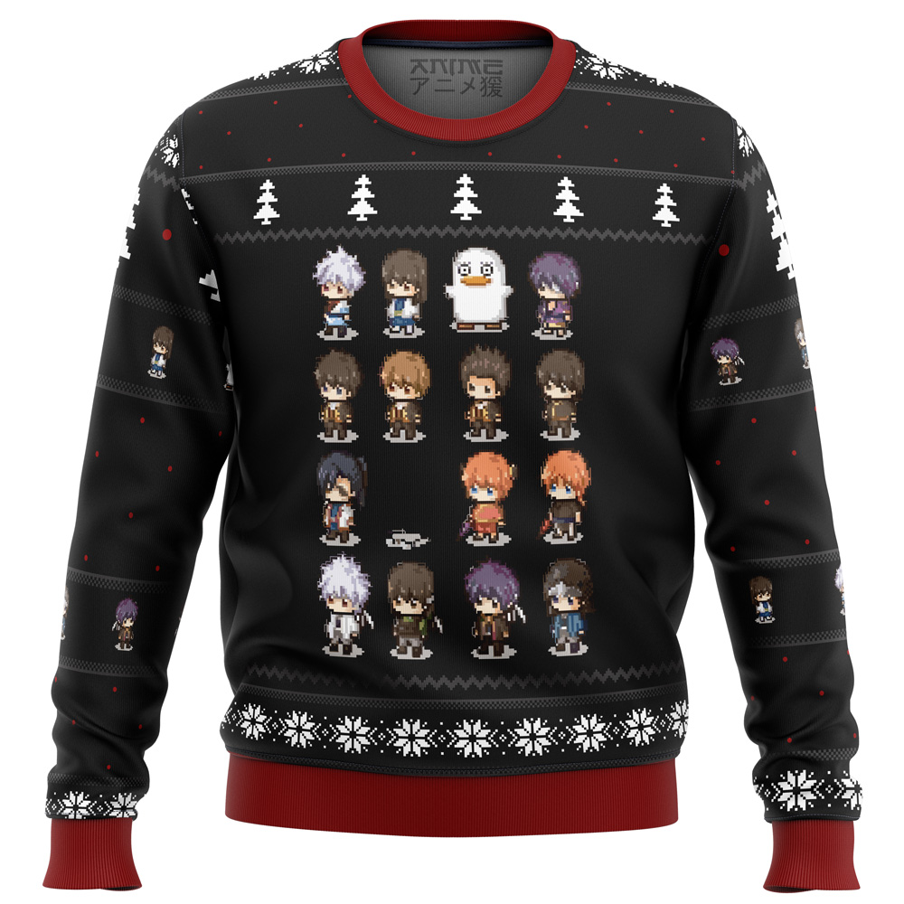 Gintama Sprites Ugly Christmas Sweater- Best Christmas Gifts 2023