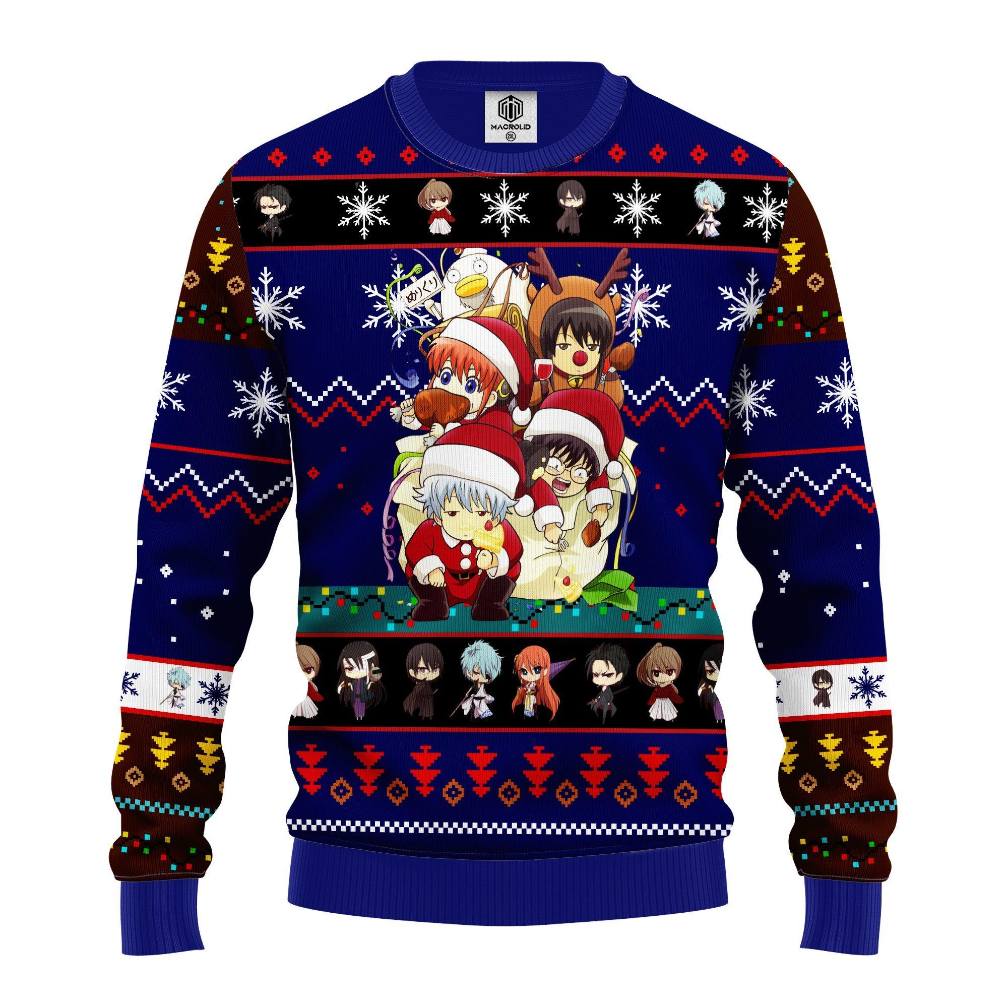 Gintama Ugly Christmas Sweater 263- Best Christmas Gifts 2023