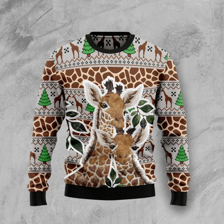 Giraffe Family Ugly Christmas Sweater – Best Christmas Gifts 2023