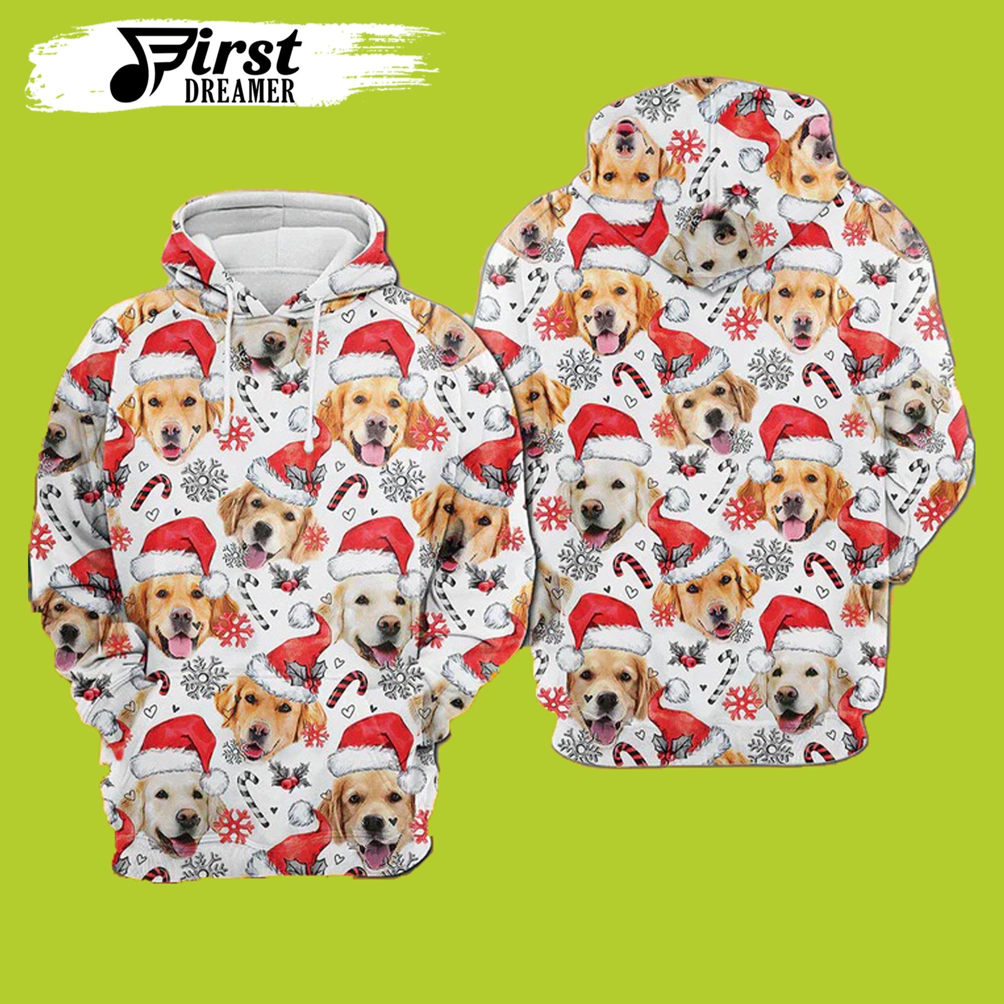 Golden Retriever Dog Christmas