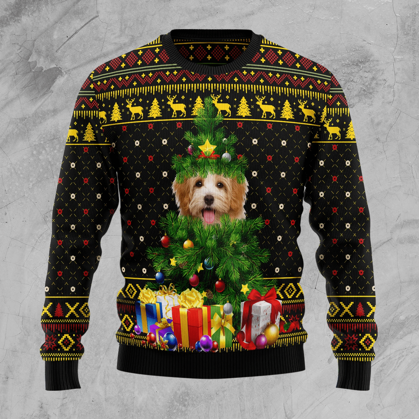 Goldendoodle Will Be Watching You Christmas Ugly Christmas Sweater- Best Christmas Gifts 2023