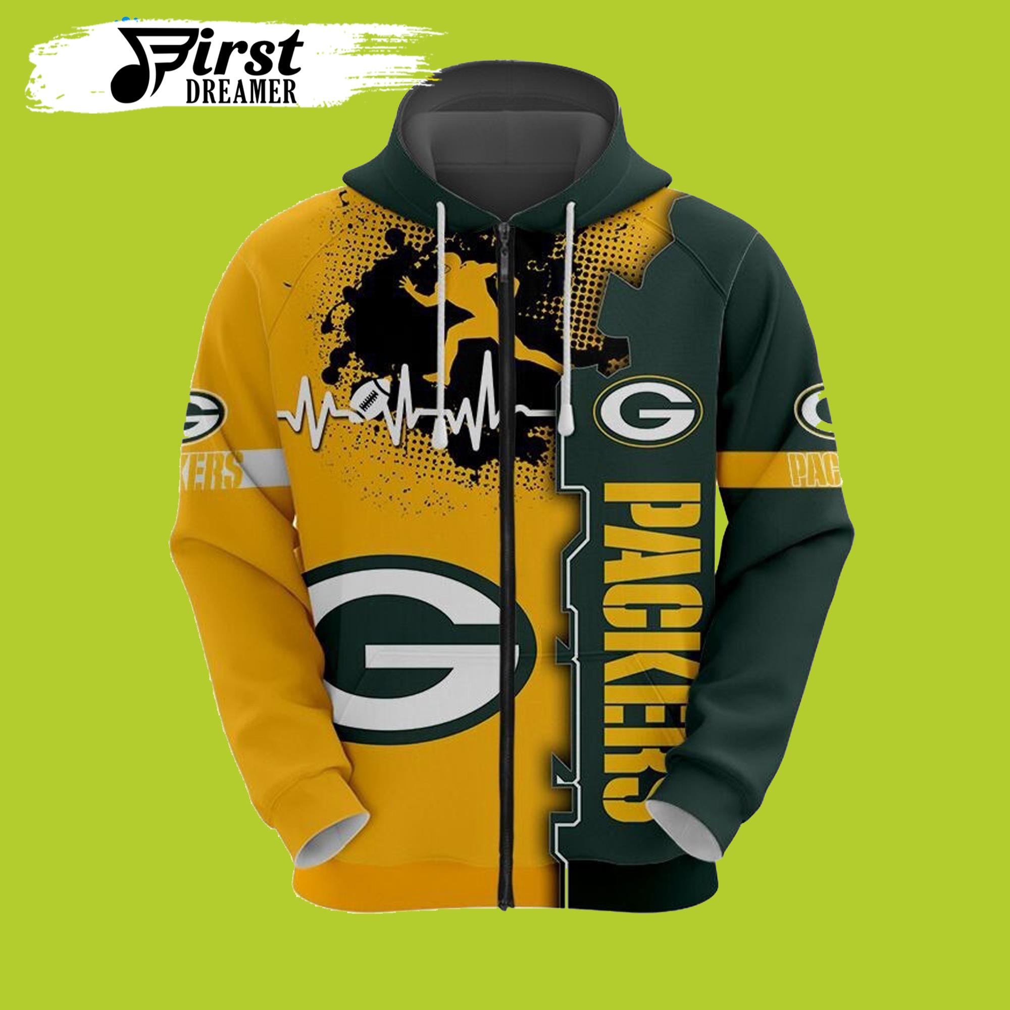 Green Bay Packers Graphic Heart