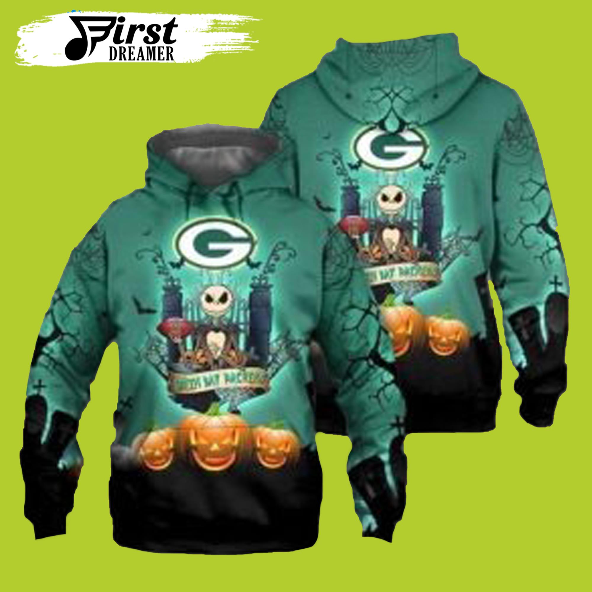 Green Bay Packers Halloween Jack Skellington