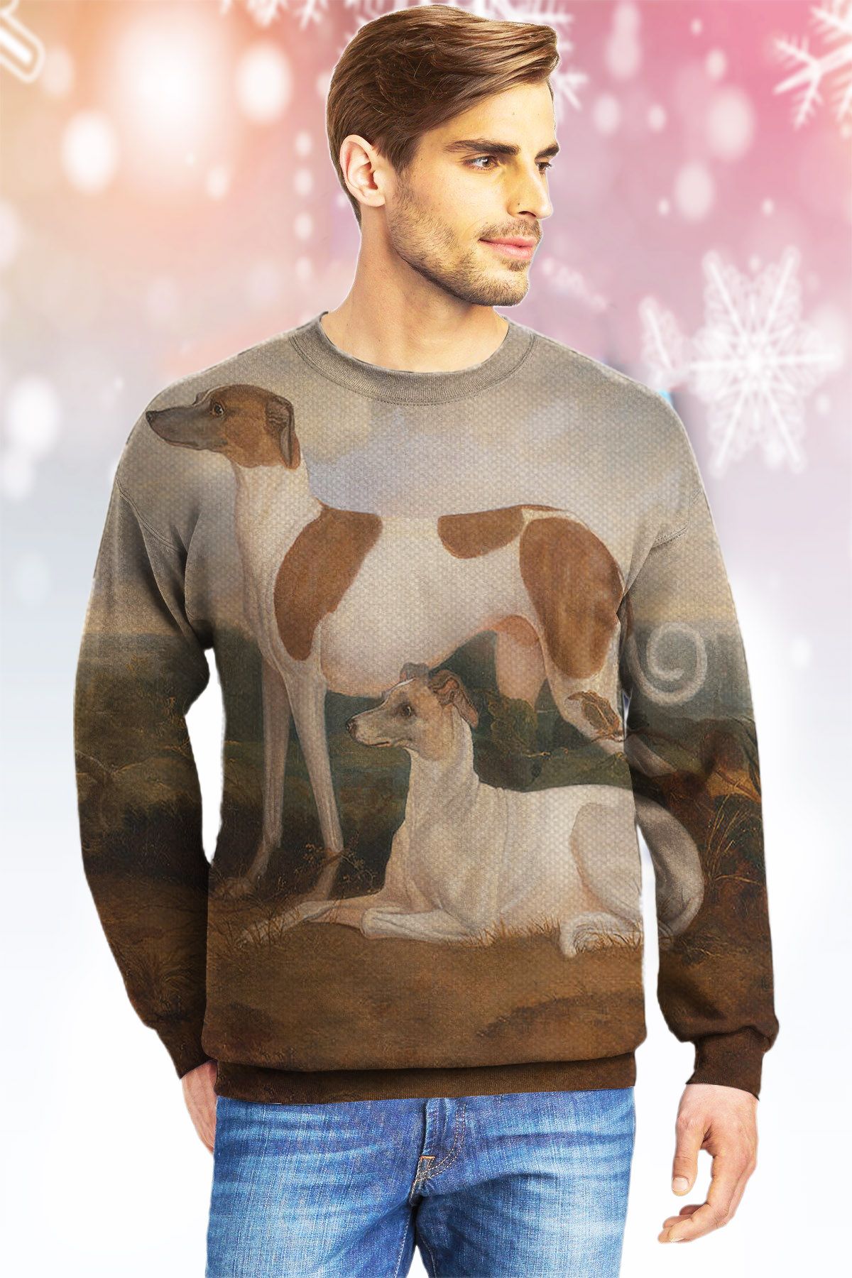 Greyhound KVH Ugly Christmas Sweater|Crewneck Sweatshirts For Men & Women|Merry Christmas- Best Christmas Gifts 2023