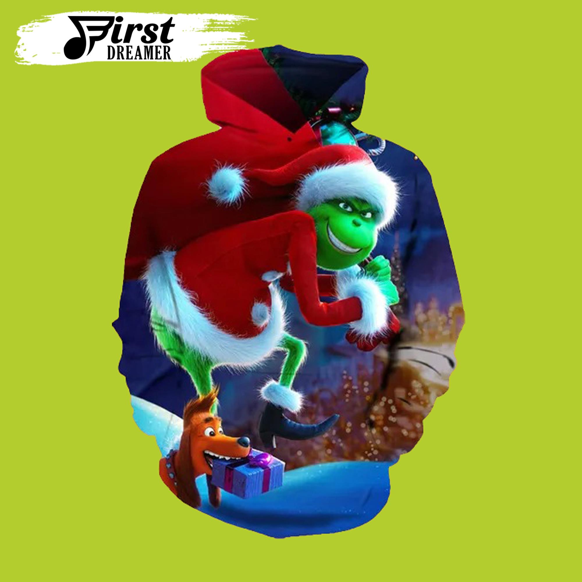 Grinch Christmas 3D Printed Grinch 3D Hoodie