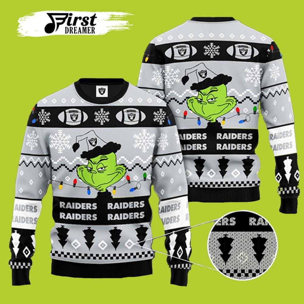 Grinch Christmas Raider Ugly Sweater New- Best Christmas Gifts 2023