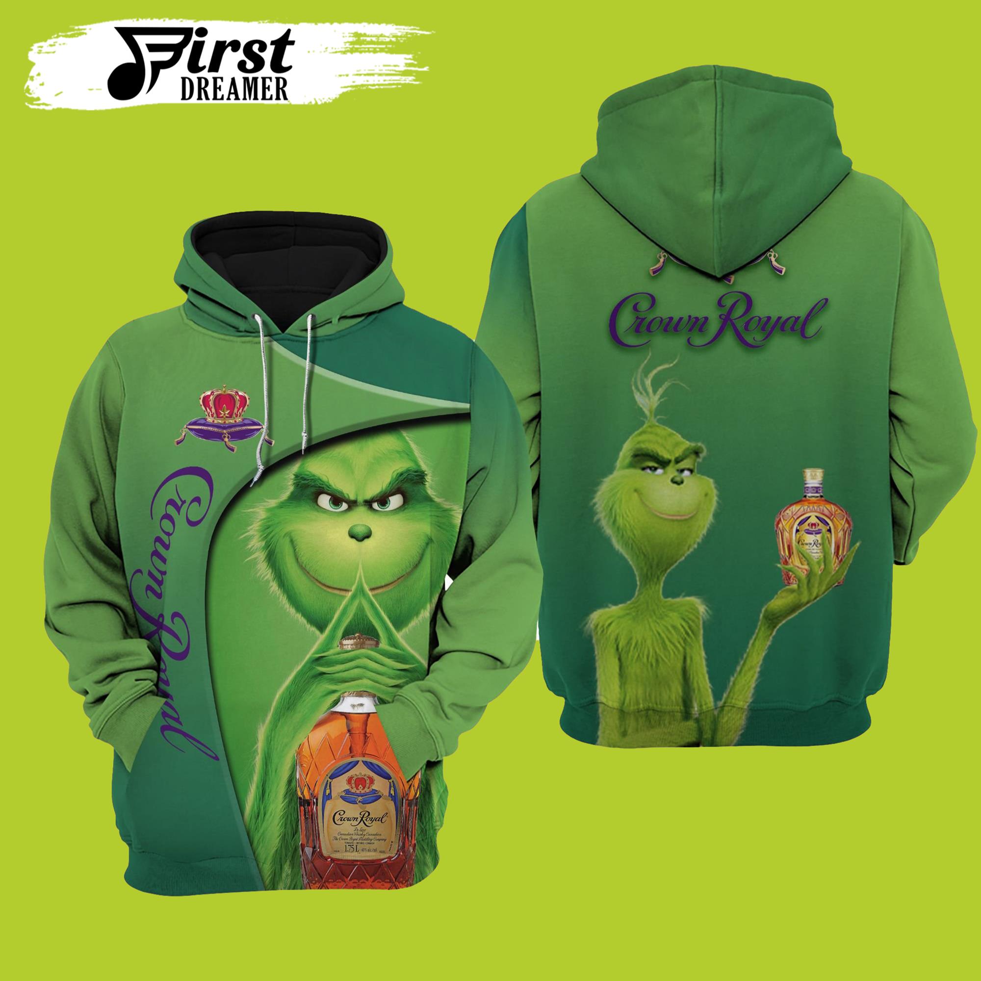 Grinch Crown Royal All Over Printed Grinch