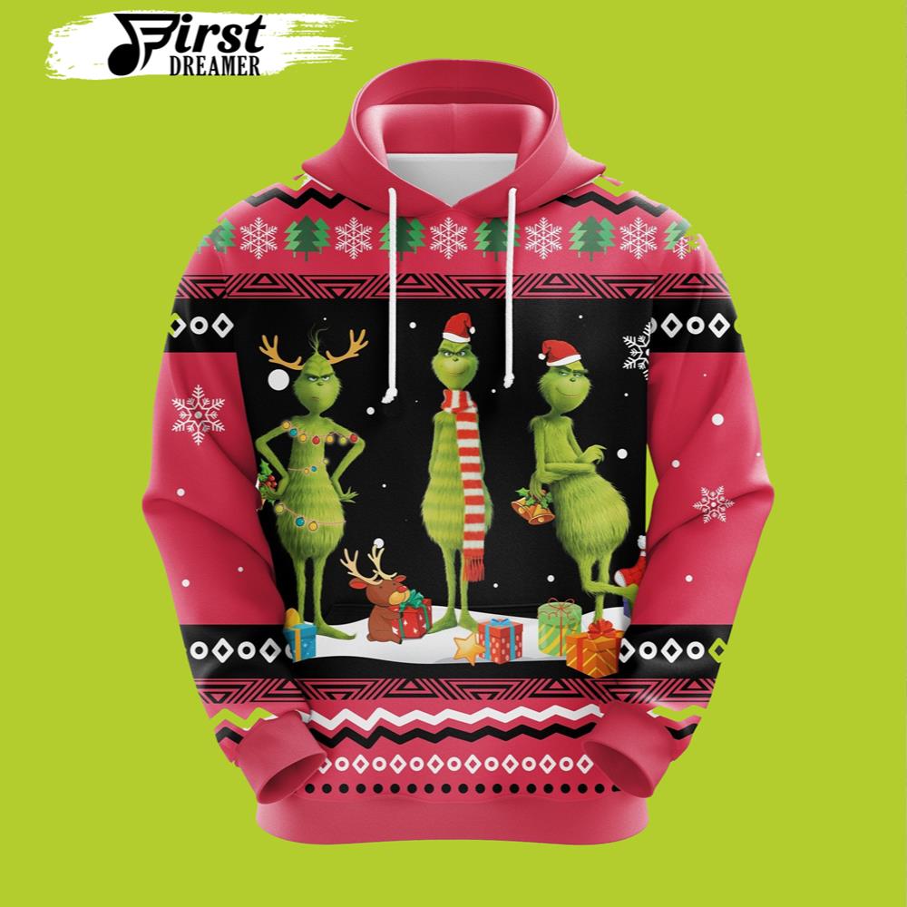 Grinch Noel Christmas Cute Noel Mc Ugly Grinch 3D Hoodie