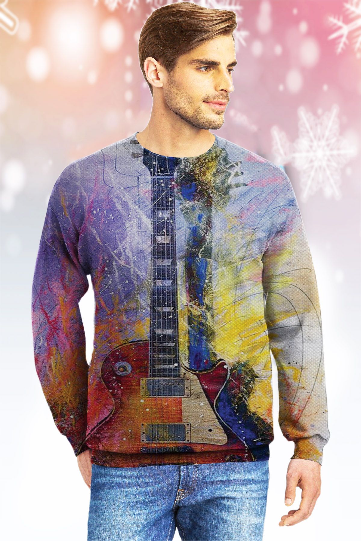 Guitar   Ugly Christmas Sweater- Best Christmas Gifts 2023