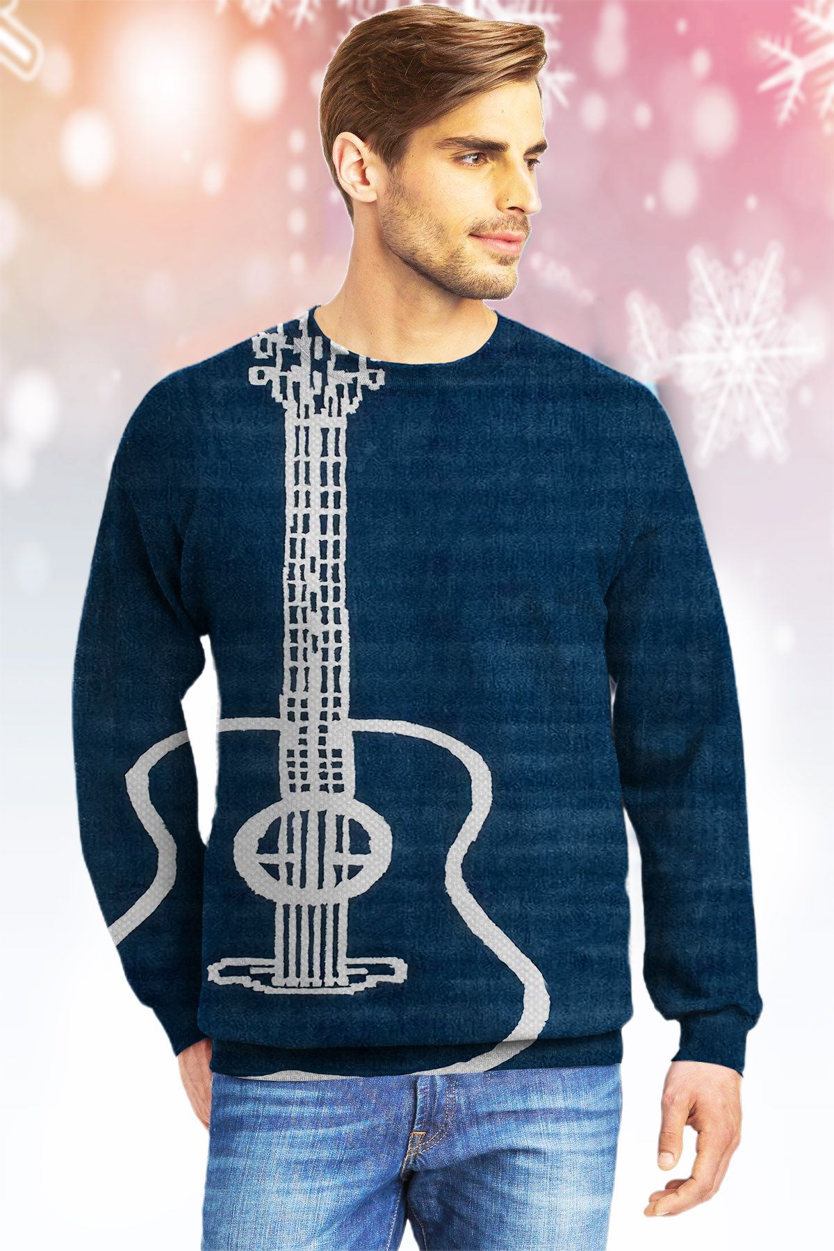 Guitar  Ugly Christmas Sweater- Best Christmas Gifts 2023