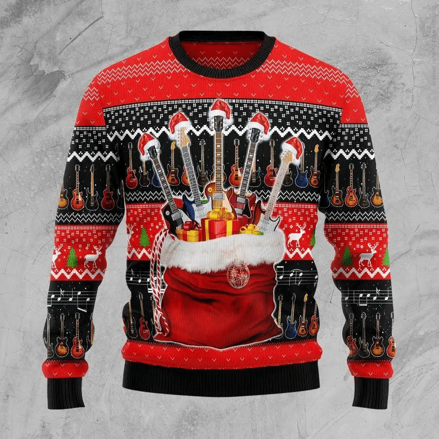 Guitar Xmas  Ugly Christmas Sweater – Best Christmas Gifts 2023