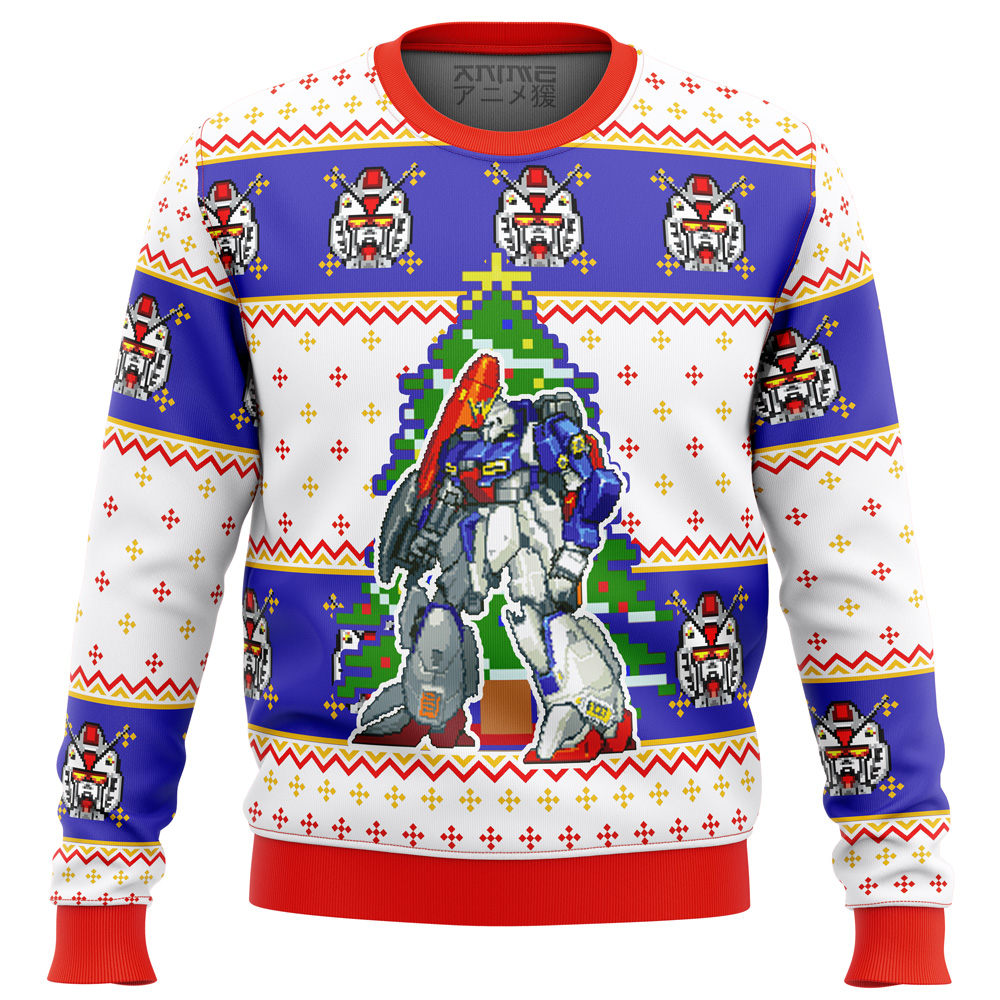 Gundam Xmas Ugly Christmas Sweater- Best Christmas Gifts 2023