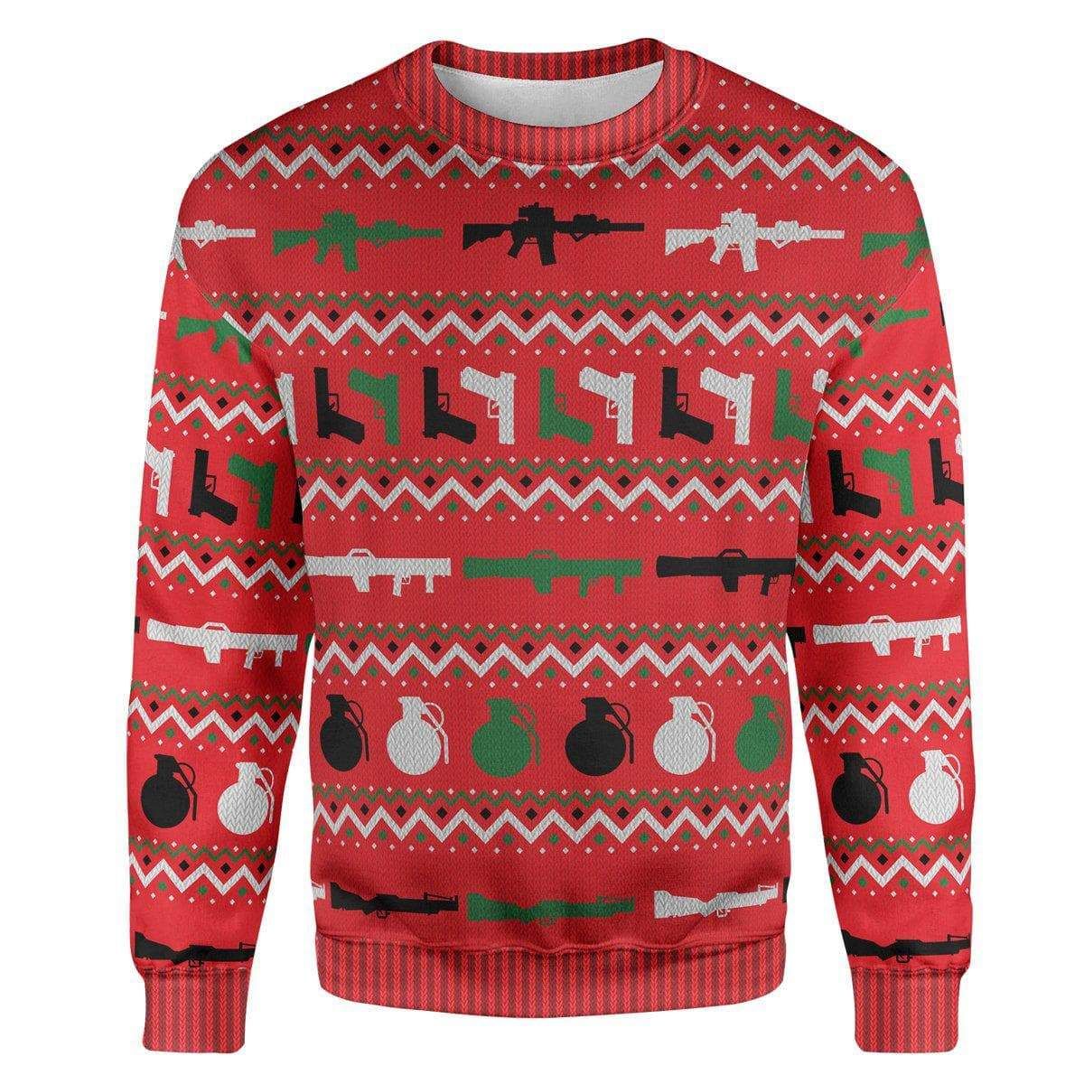 Guns  Ugly Christmas Sweater – Best Christmas Gifts 2023