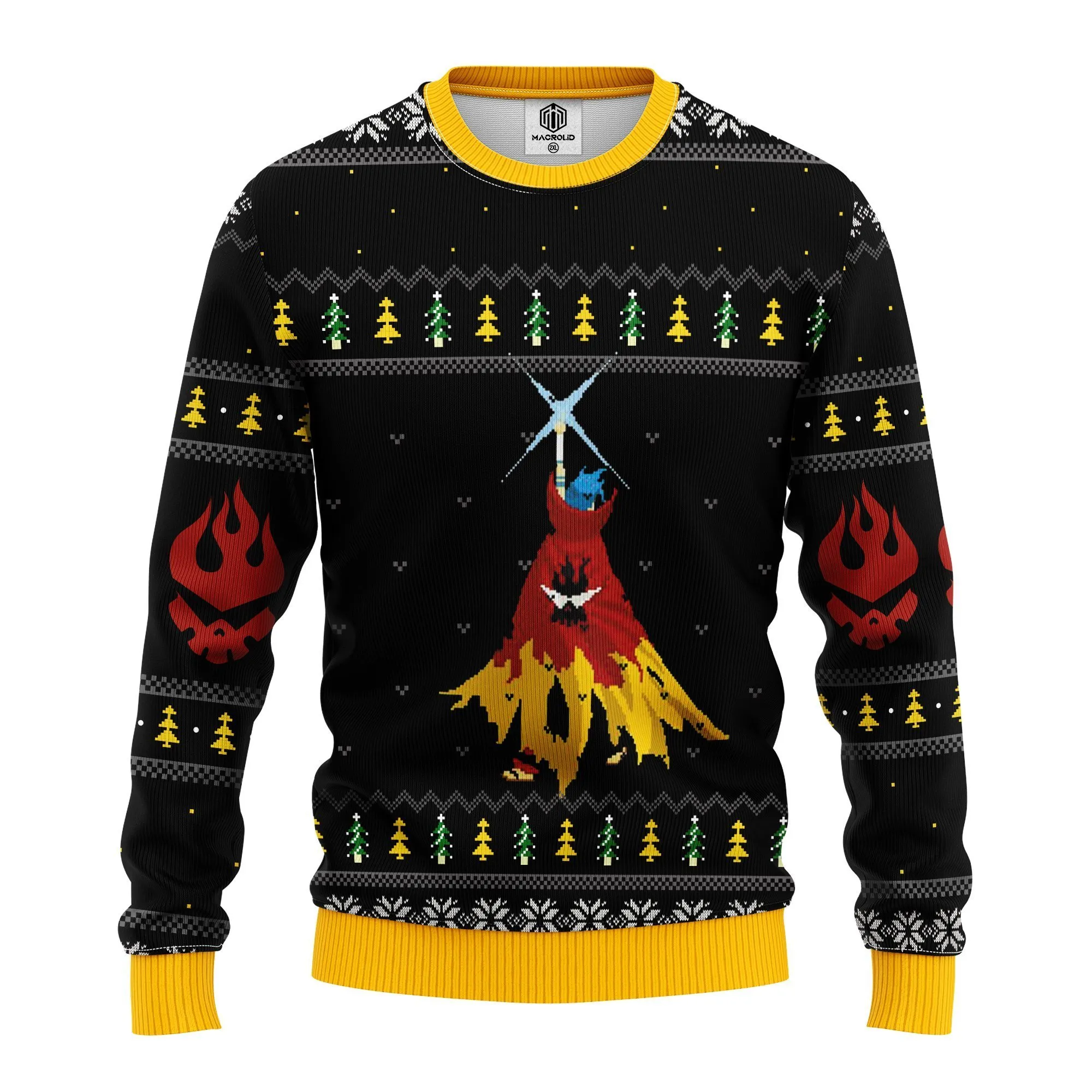 Gurren Lagann Kamina Ugly Christmas Sweater- Best Christmas Gifts 2023