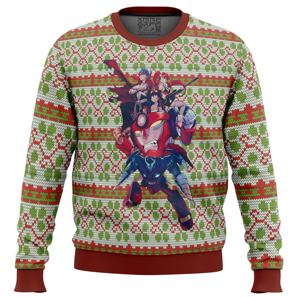 Gurren Lagann Ugly Christmas Sweater- Best Christmas Gifts 2023