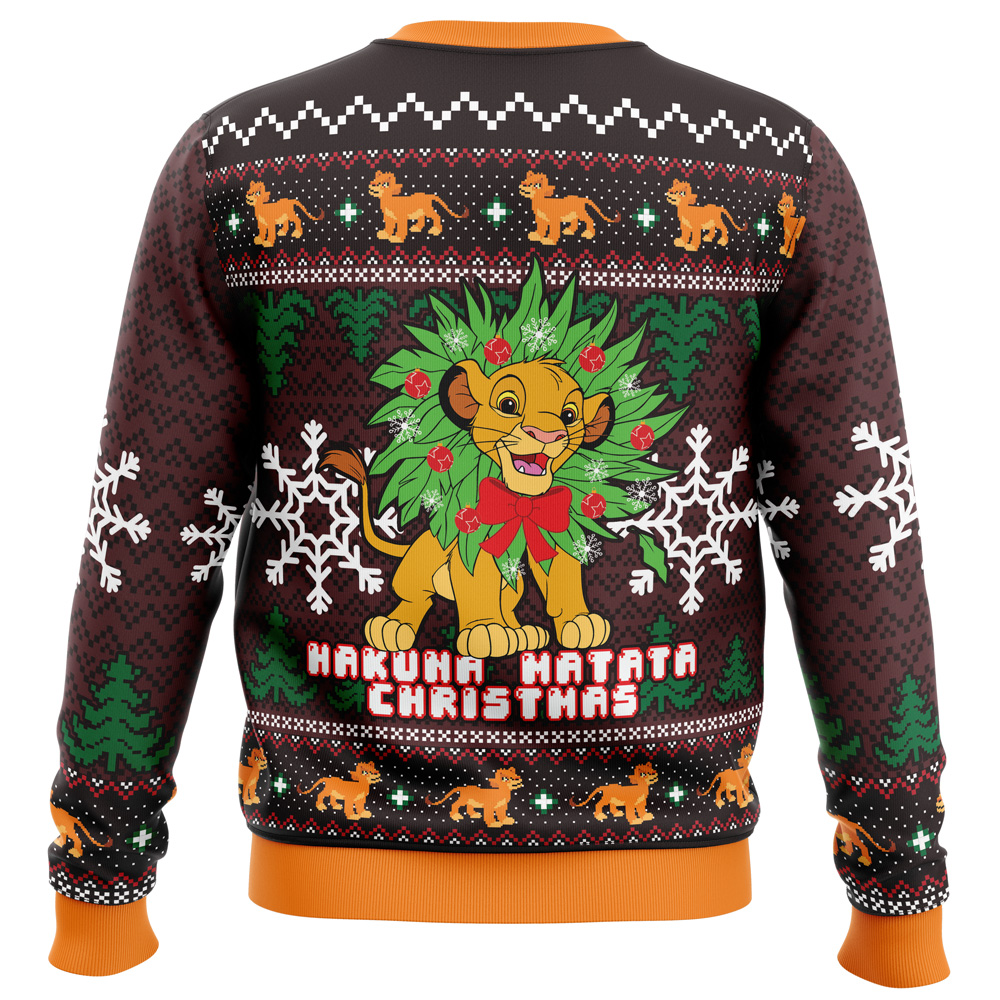 Hakuna Matata Lion King Ugly Christmas Sweater- Best Christmas Gifts 2023