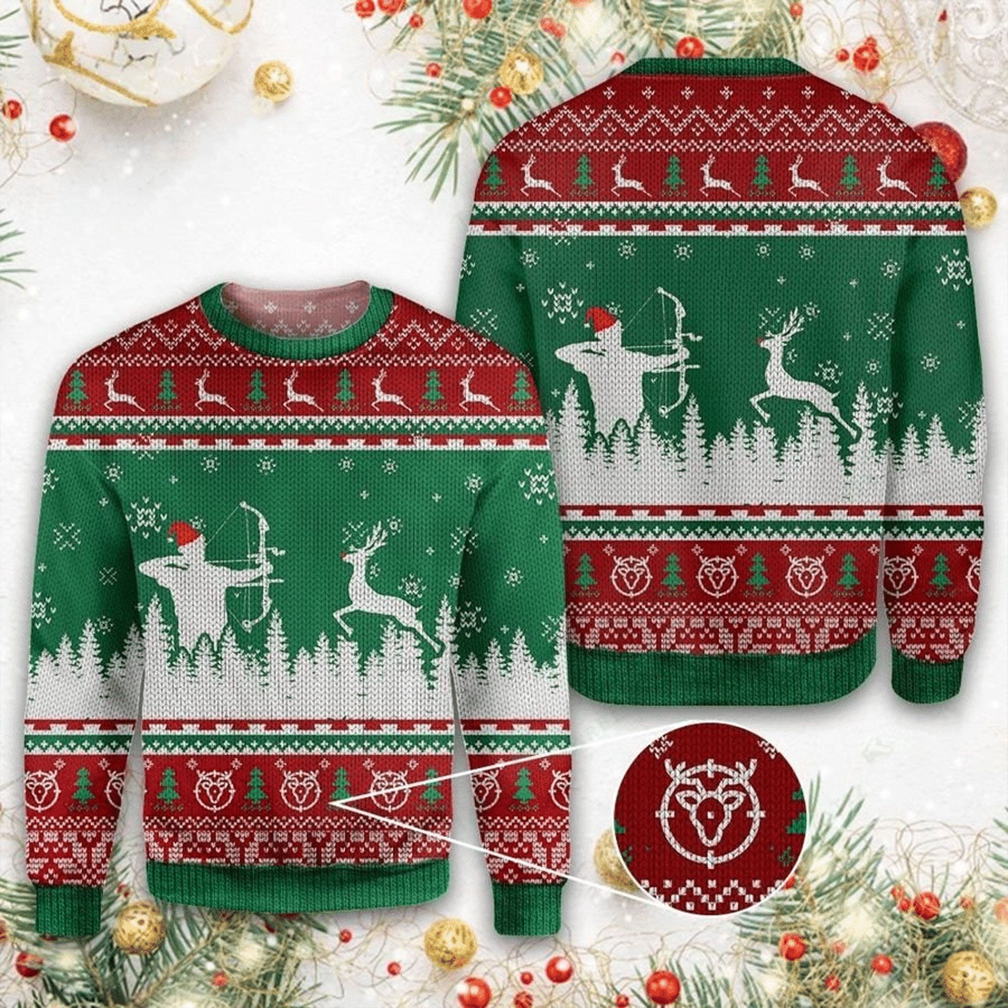 Happy Christmas Deer Hunting Ugly Christmas Sweater- Best Christmas Gifts 2023