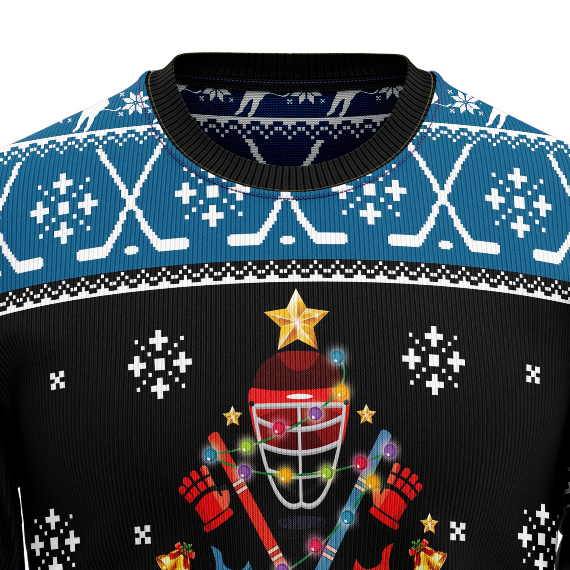 Happy Hockeyday D1011 Ugly Christmas Sweater- Best Christmas Gifts 2023