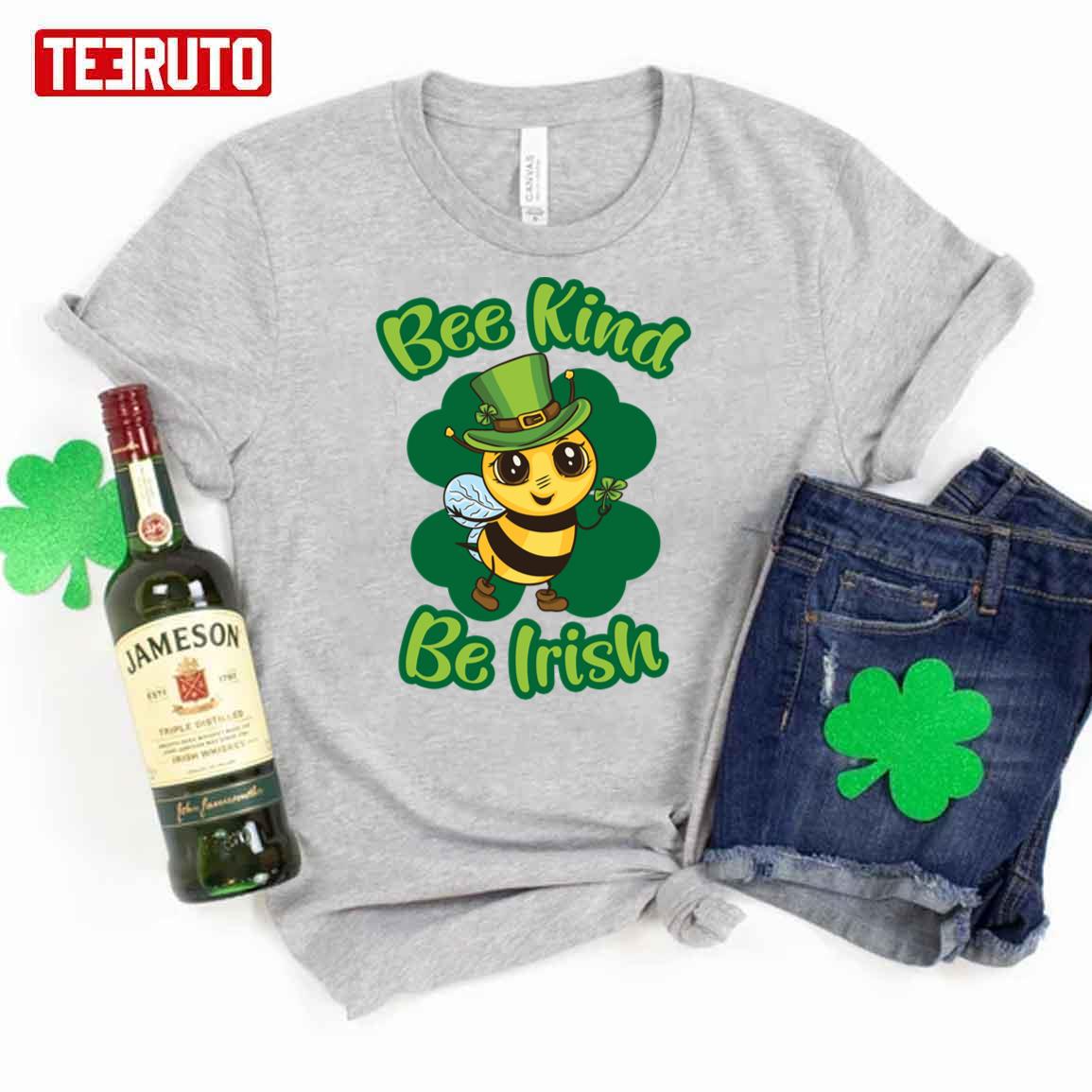 Happy St. Patrick’s Day Kids Bee Kind Unisex T-Shirt