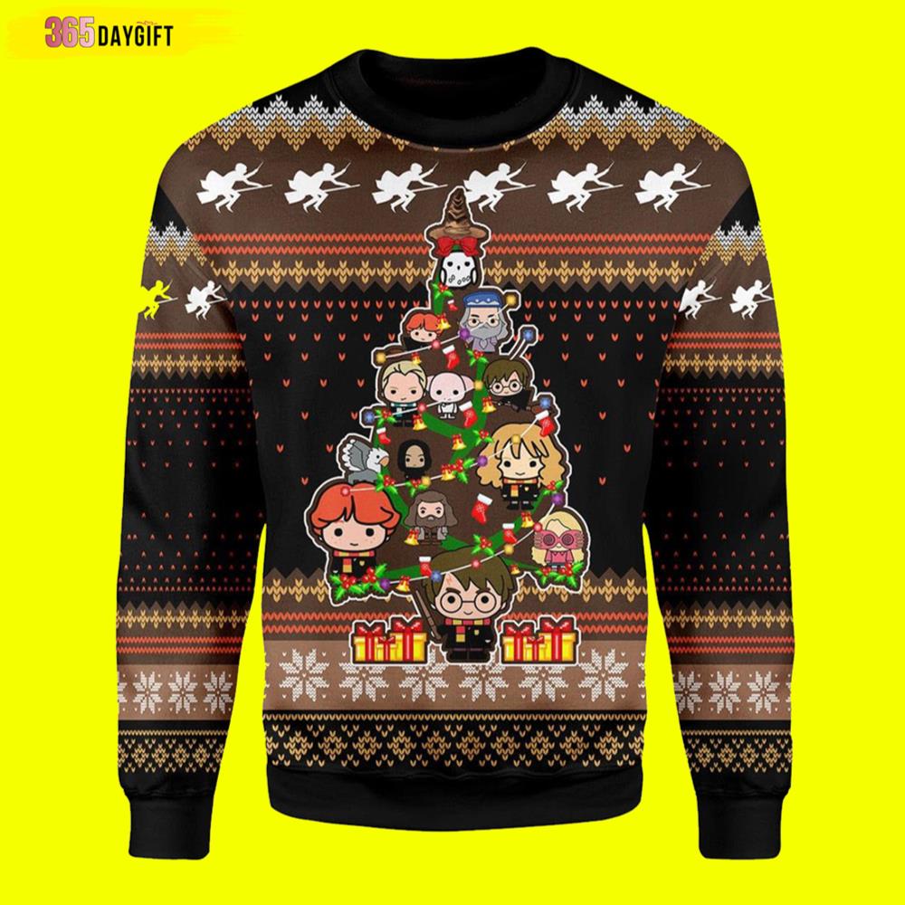 Harry Potter Christmas Tree Harry Potter Ugly Christmas Sweater- Best Christmas Gifts 2023