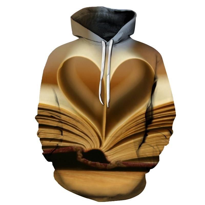 Heart Of Book 3D Hoodie