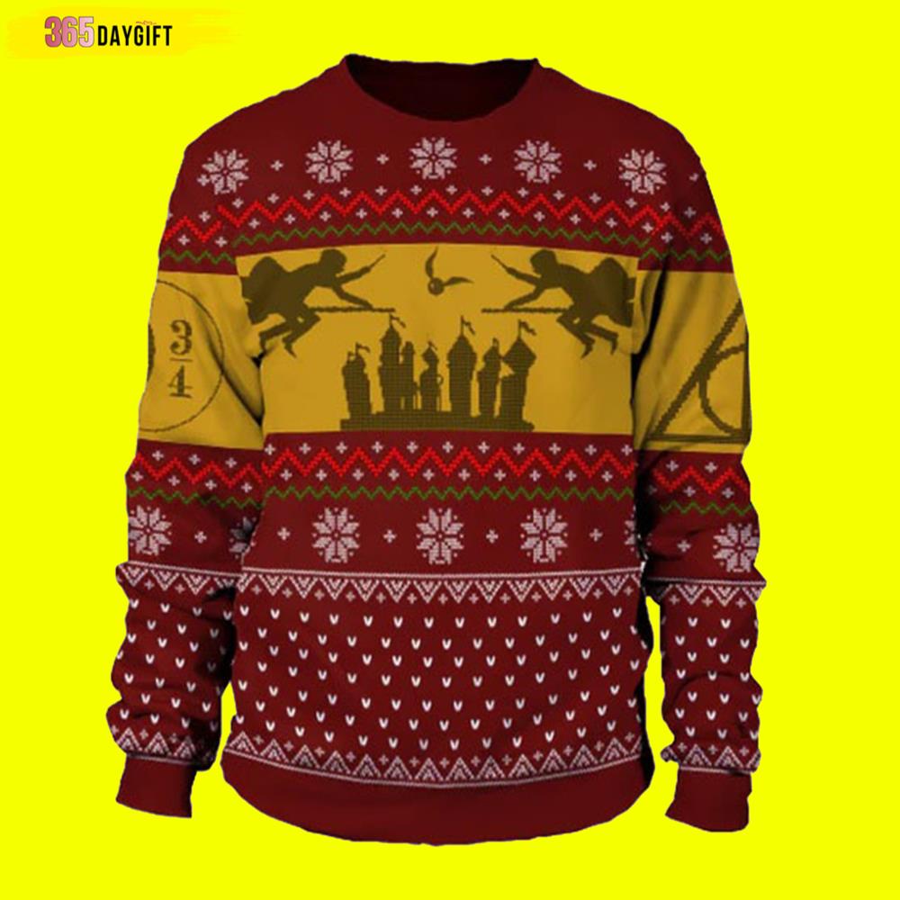 Herzoge Harry Potter Ugly Christmas Sweater- Best Christmas Gifts 2023