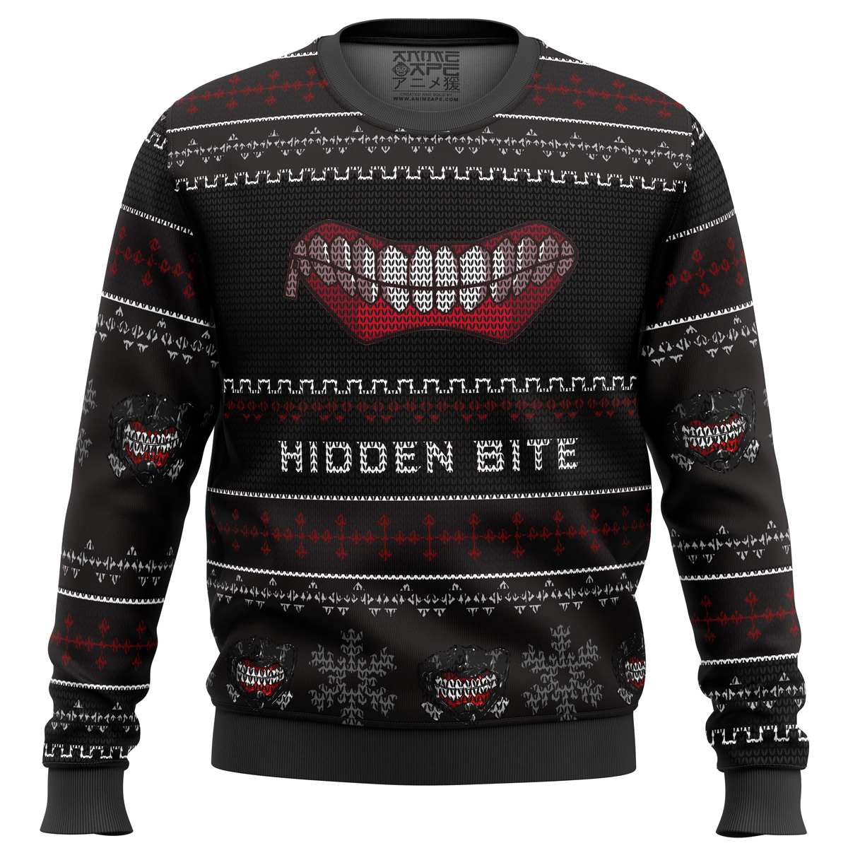 Hidden Bite Tokyo Ghoul Ugly Christmas Sweater- Best Christmas Gifts 2023