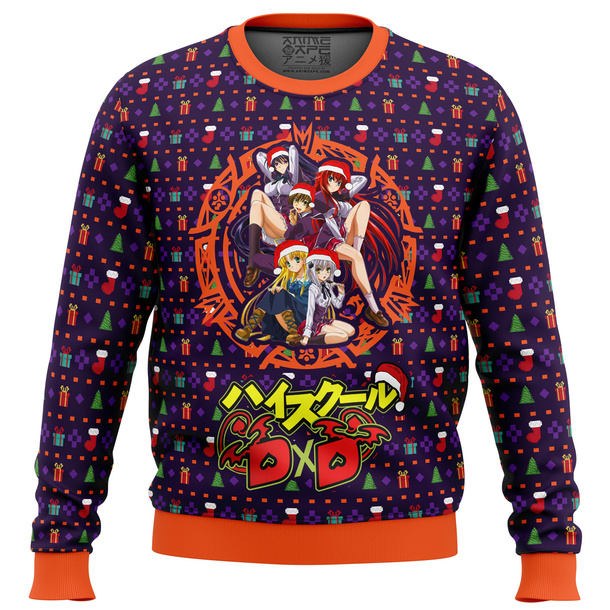 High School DXD Dreaming His Own Harem Ugly Christmas Sweater- Best Christmas Gifts 2023