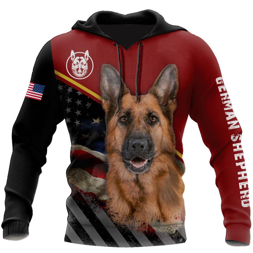 Highland Cattle German Shepherd Red Cool 3D Hoodie