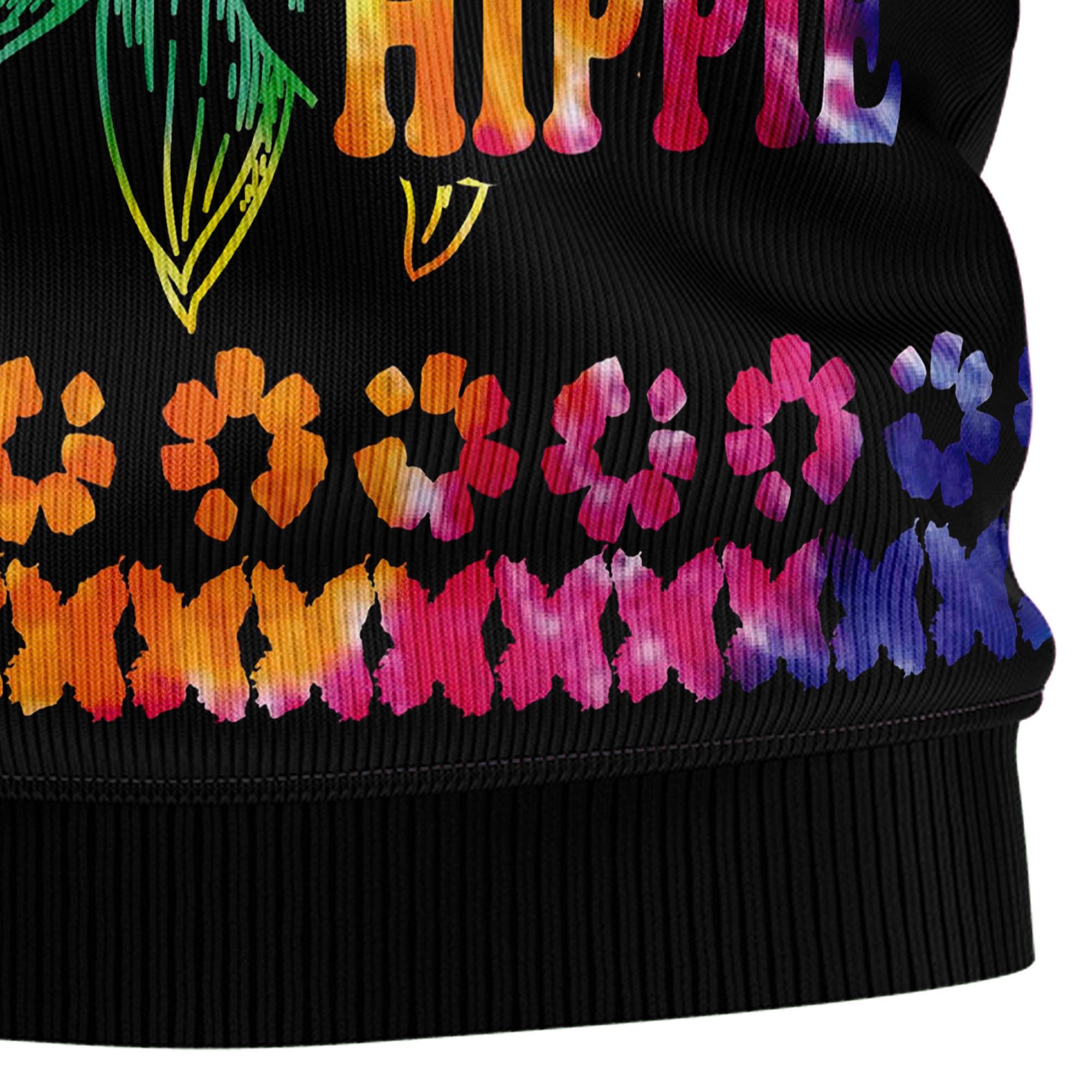 Hippie Tie Dye Color T710 Ugly Christmas Sweater- Best Christmas Gifts 2023