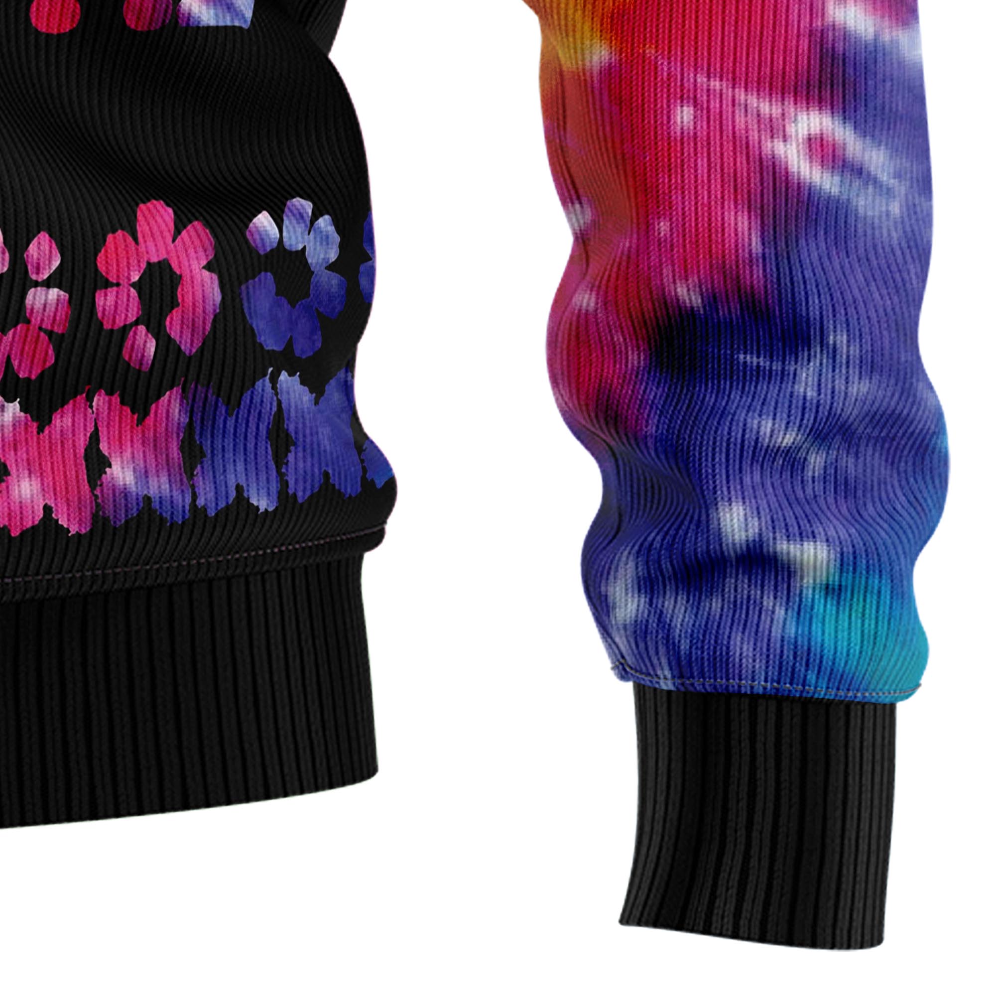 Hippie Tie Dye Color T710 Ugly Christmas Sweater- Best Christmas Gifts 2023