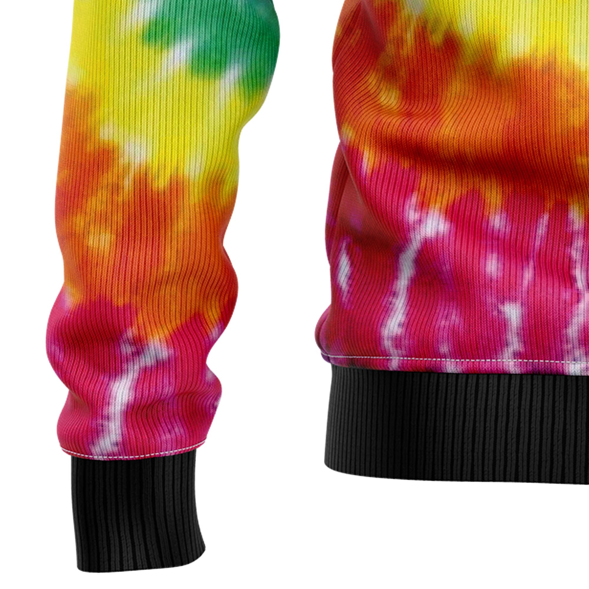 Hippie Tie Dye Color T710 Ugly Christmas Sweater- Best Christmas Gifts 2023