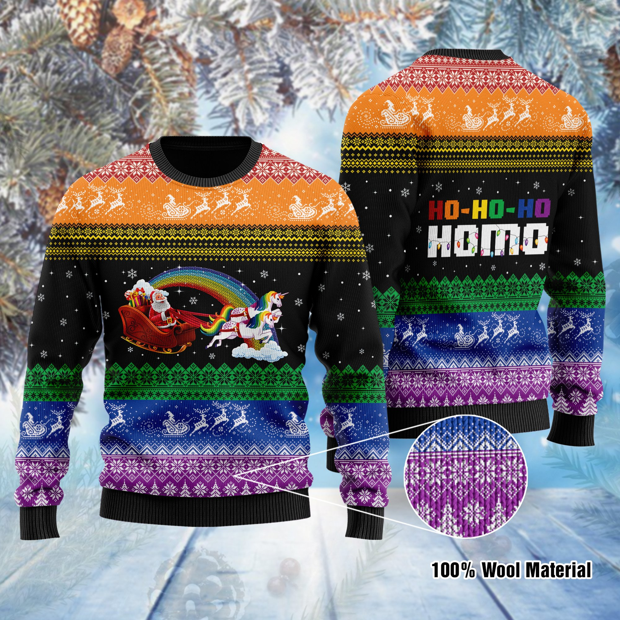 Hohoho Homo Gay Ugly Christmas Sweater – Best Christmas Gifts 2023