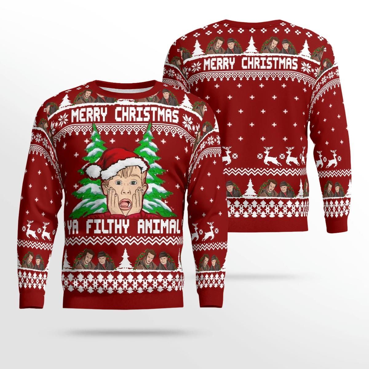 Home Alone Merry Christmas Ya Filthy Animal Ugly Sweate- Best Christmas Gifts 2023