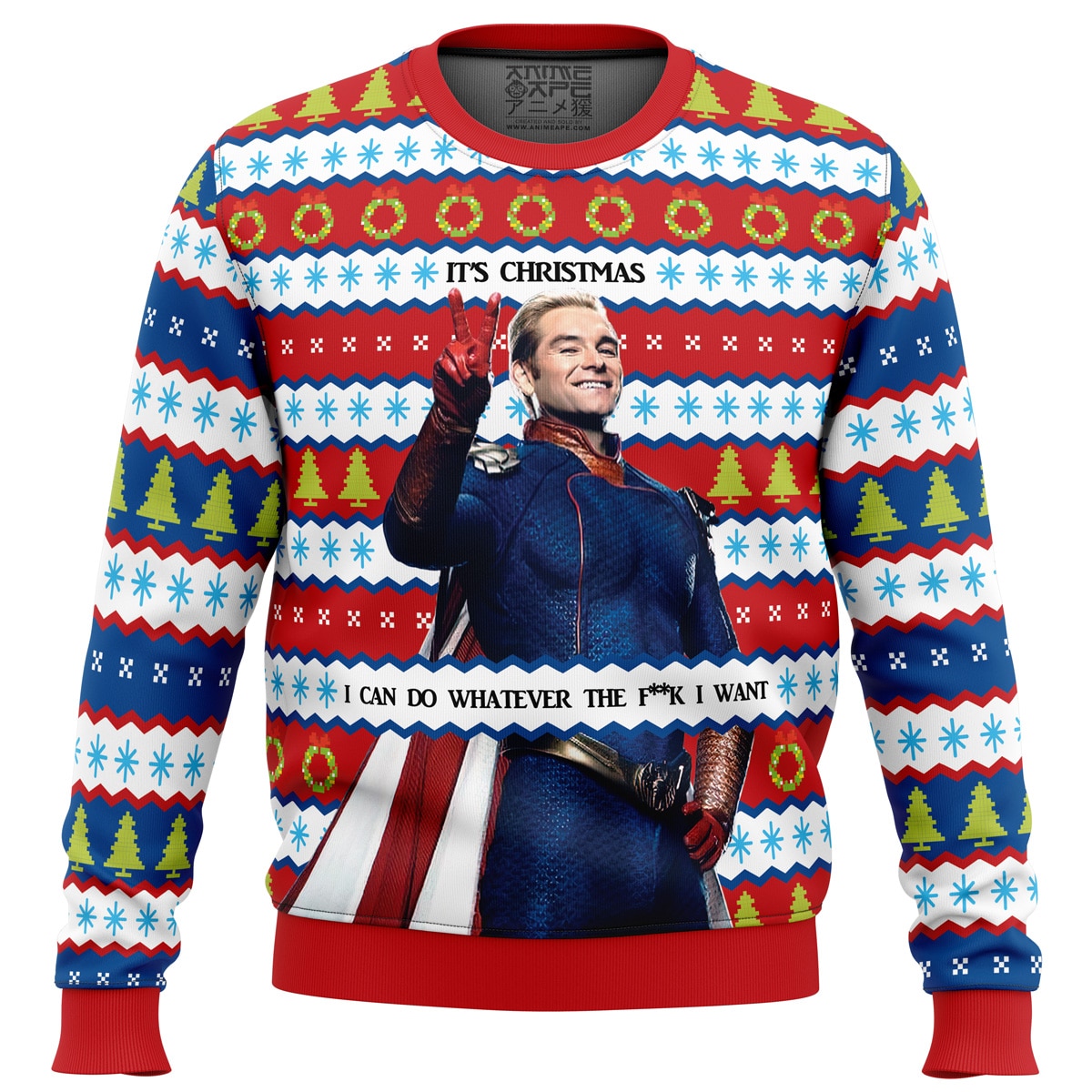 Homelander The Boys Ugly Christmas Sweater- Best Christmas Gifts 2023