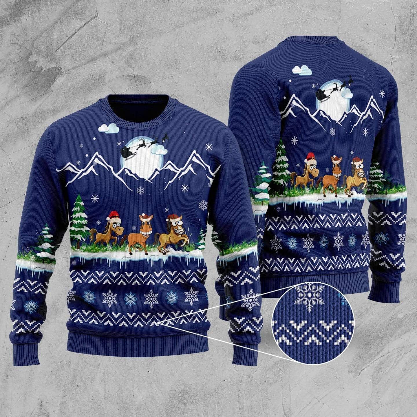 Horse On Ugly Christmas Sweater – Best Christmas Gifts 2023