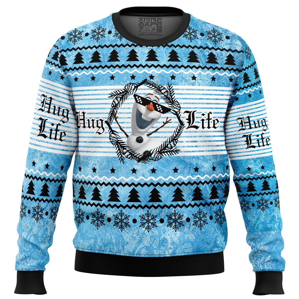 Hug Life Olaf Frozen Ugly Christmas Sweater- Best Christmas Gifts 2023