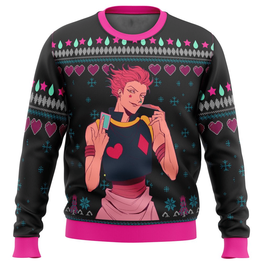 Hunter X Hunter Anime Hisoka 1 Ugly Sweater- Best Christmas Gifts 2023