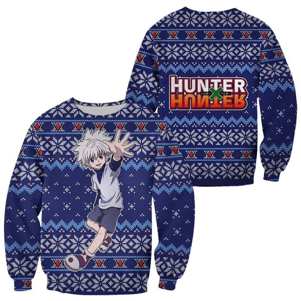 Hunter X Hunter Anime Killua 6 Ugly Sweater- Best Christmas Gifts 2023